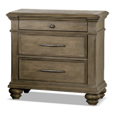 Rosalind Wheeler Baillons 3-Drawer Nightstand | Wayfair